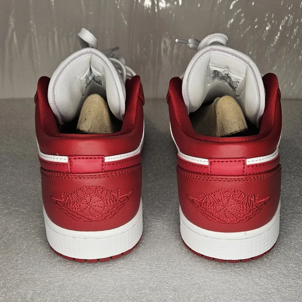 Nike Air Jordan 1 Low Retro "White Red" - Picture 2 of 9